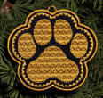 pawprint ornament or coaster