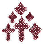  crosses with picots
