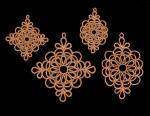 freestanding lace jewelry