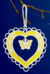 Freestanding Lace Heart Ornament