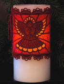 organza angel candle wrap