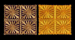 both one- and two-color freestanding lace coaster
