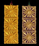 both one- and two-color freestanding lace bookmarks