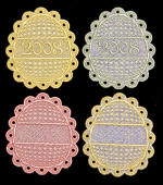 freestanding lace Easter egg ornament